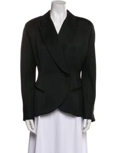 Pre-owned Dior Houndstooth Print Blazer In Black