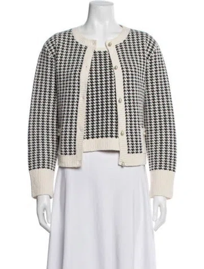Pre-owned Dior Houndstooth Print Set In Neutrals