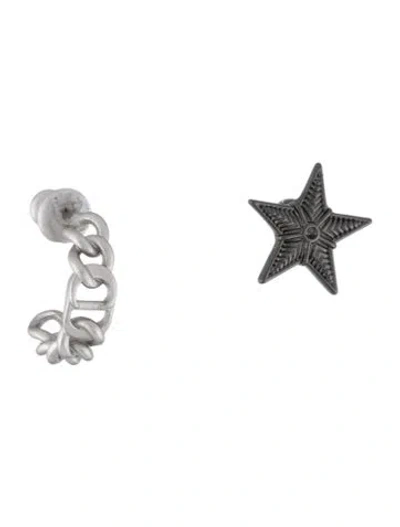 Pre-owned Dior Huggie Drop Stud Earring Set In Multicolor