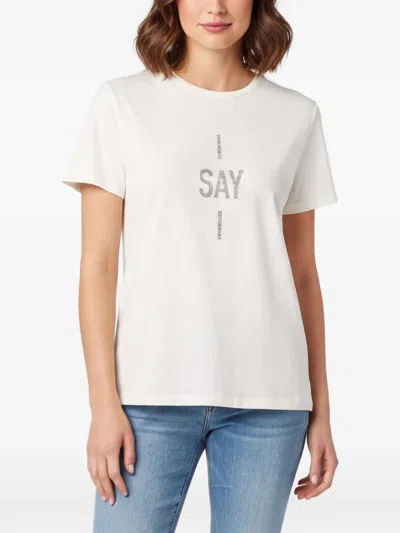 Pre-owned Dior I Say I Graphic-print T-shirt In Neutrals