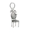 Dior Icon Bag Charm In White