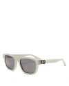 Dior Men's Cd Icon S3i 55mm Square Sunglasses In Beige/gray Solid