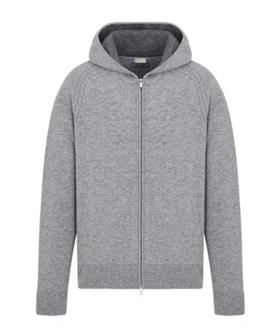 Dior Icons Hooded Sweatshirt In Gray