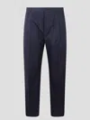 Dior Trousers With Back Pocket And Front Crease In Blue