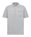 Dior Icons Cotton Polo Shirt In Gray