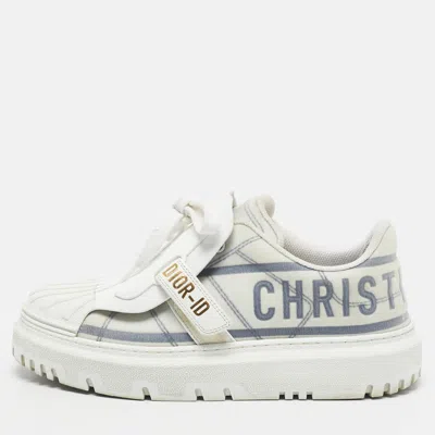Pre-owned Dior Id Sneakers Size 38 In White
