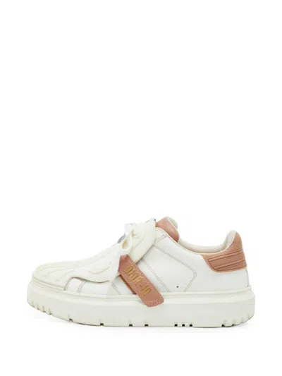 Pre-owned Dior Id Touch-strap Sneakers In White