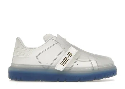 Pre-owned Dior Id Transparent Rubber (women's) Sneakers In White/deep Blue