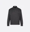 Dior Logo Patch Long-sleeved Jacket In Black