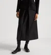 Dior High Waist Pleated Midi Skirt With Side Pockets