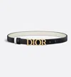 Dior Reversible D-dream Belt In Black