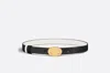 Dior Forever Double-sided Belt In Black