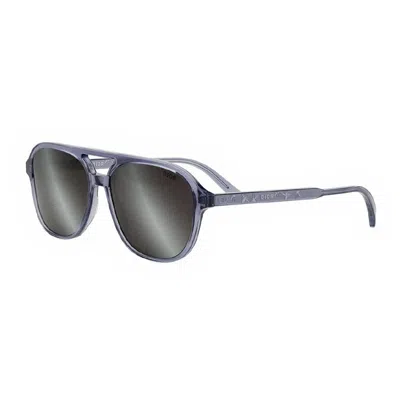 Dior Inn1i80a4 Square Full Rim Silver Mirror Sunglasses In Gold
