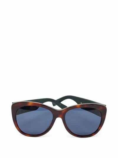 Pre-owned Dior Inedite Cat-eye Sunglasses In Brown