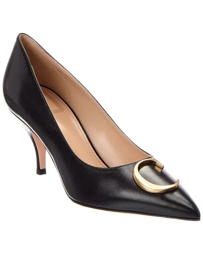 Dior Initials Leather Pump In Black