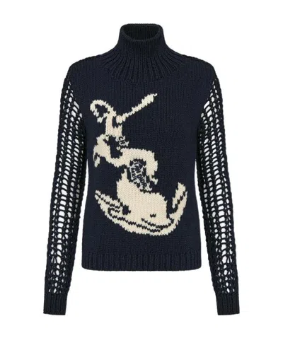 Dior Inlaid Pullover In Black