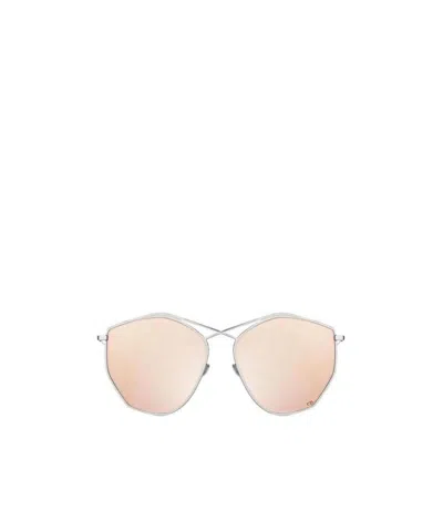 Dior Irregular Mirror Sunglasses In Nude