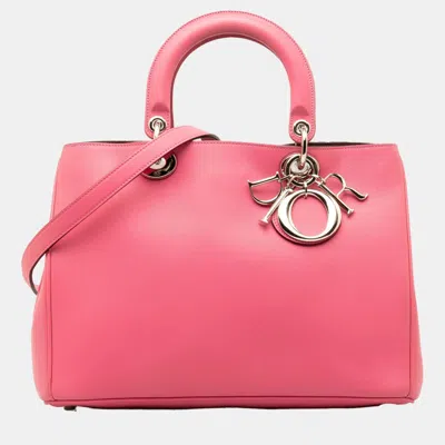 Pre-owned Dior Issimo Satchel In Pink