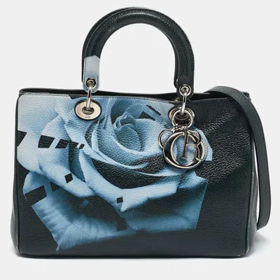 Pre-owned Dior Issimo Shopper Tote In Blue