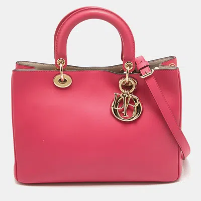 Pre-owned Dior Issimo Shopper Tote In Pink