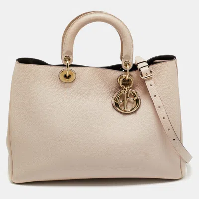 Pre-owned Dior Issimo Shopper Tote In Sand