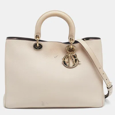 Pre-owned Dior Issimo Shopper Tote In Sand