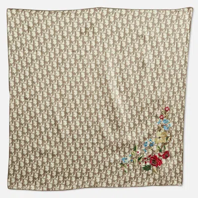 Pre-owned Dior Issimo Silk Square Scarf