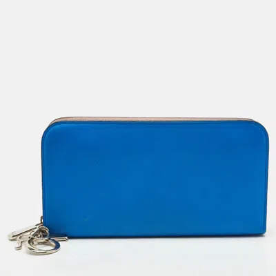 Pre-owned Dior Issimo Voyageur Zip Wallet