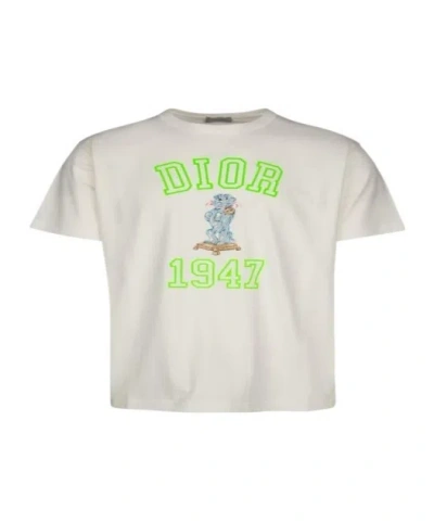 Dior Item O-neck Short-sleeved T-shirt In White