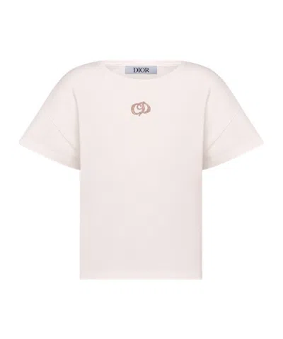 Dior Item O-neck Short-sleeved T-shirt In White