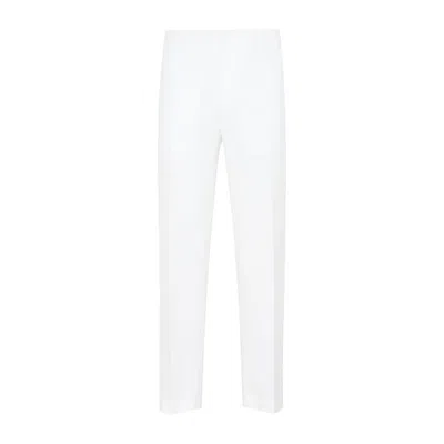 DIOR DIOR IVORY ANKLE SLIT DETAIL PANTS