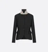 Dior Jacket With Buttoned Cuffs And Flap Pockets In Black