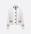 Dior Tailored Jacket With Button And Cuff Design In Red