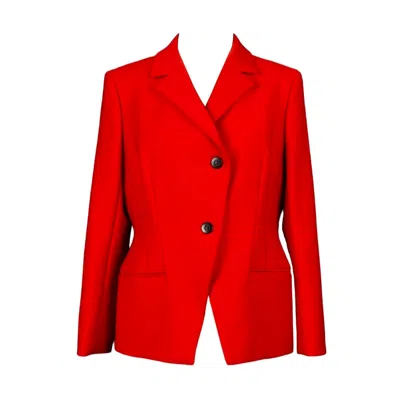 Pre-owned Dior Jacket In Virgin Wool And Silk Lining In Red
