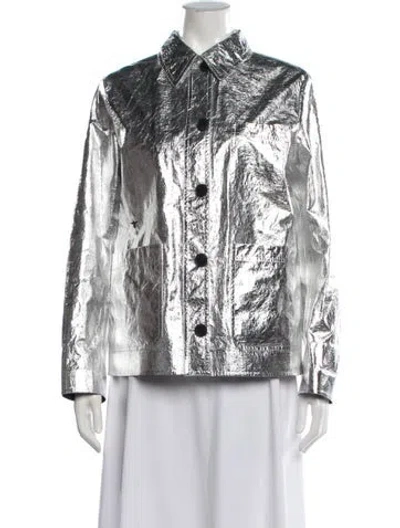 Pre-owned Dior Jacket In Metallic/silver