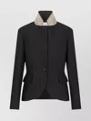 Dior Jacket With Buttoned Cuffs And Flap Pockets In Black
