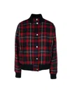Dior Christian  Checked Bomber Jacket In Multi