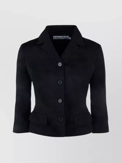 Dior Jackets Tailored Front Pockets In Black