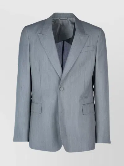 Dior Jackets With Flap Pockets And Notched Lapel In Grey