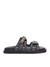 Dior Jacquard Sandal In Gray