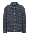 Dior Jacquard Snap Casual Coat In Black