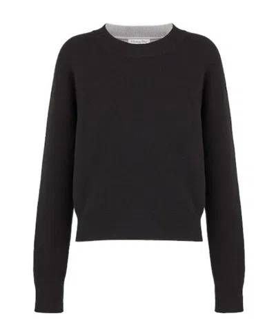Dior J A 8  Boxy Sweater In Black