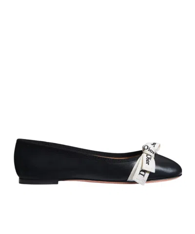 Dior J'a Ballet Flat In Black