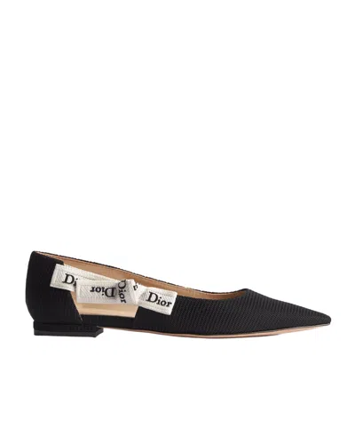 Dior J'a Ballet Flat In Black