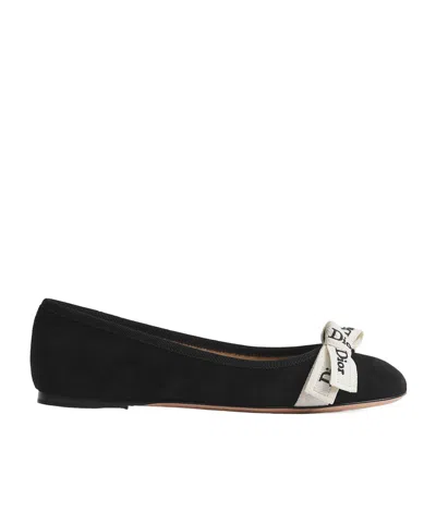 Dior J'a Ballet Flat In Black