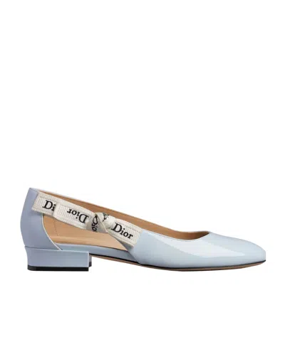 Dior J'a Ballet Flat In Blue
