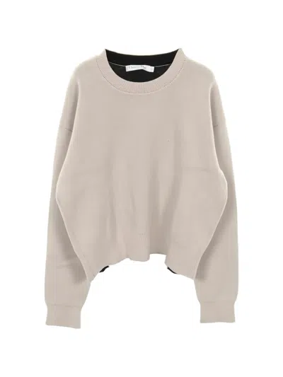 Pre-owned Dior J'a Boxy Knit Sweater In Neutral