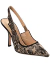 Dior Pointed Slack-heeled Heels In Beige