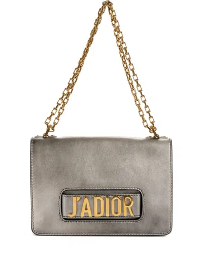 Pre-owned Dior J'a Chain Bag In Gray
