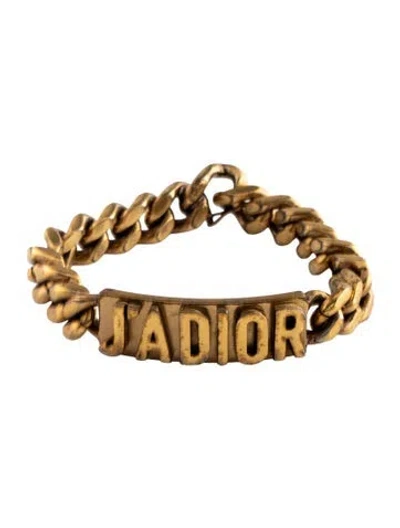 Pre-owned Dior J'a Chain Link Bracelet, 7.25" In Multi
